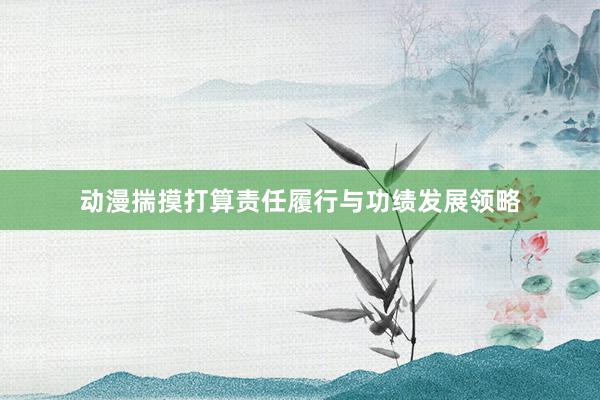 动漫揣摸打算责任履行与功绩发展领略